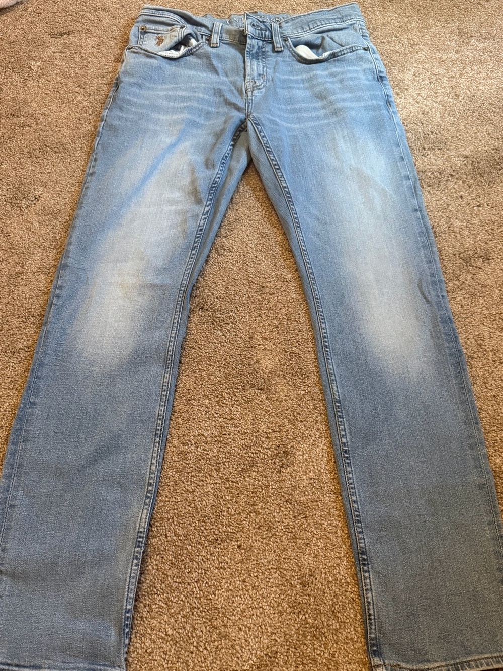 U.S. Polo Assn. Light Blue Straight-Leg Jeans